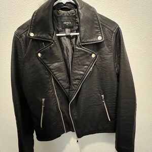Forever21 faux leather biker jacket